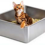 Kirecoo Stainless Steel Cat Litter Box Open Top Easy Clean-0