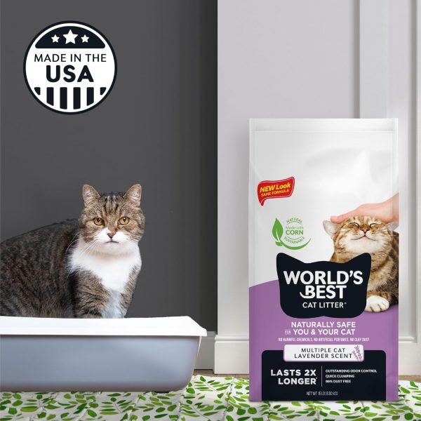 Worlds Best Cat Litter Corn Clumping Odor Control Natural-4