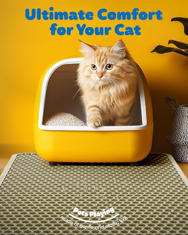 Cat Litter Mat Powools EVA Double‑Layer Design-2