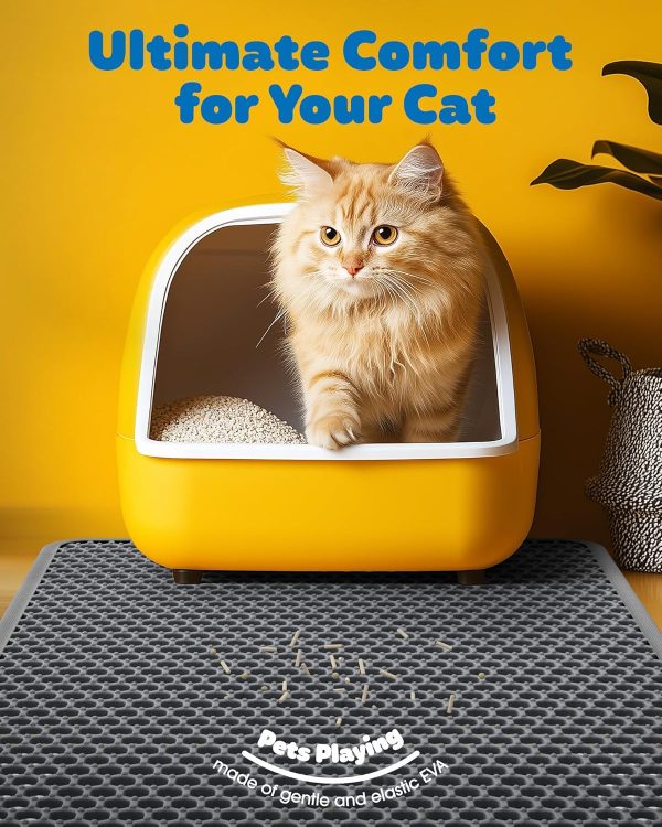 Cat Litter Mat Powools EVA Double Layer Design-1