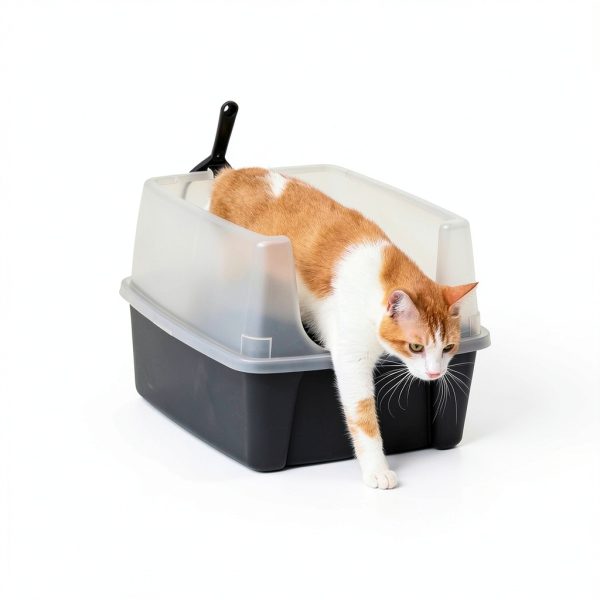 IRIS USA Open Top Cat Litter Box Easy Clean Privacy-4