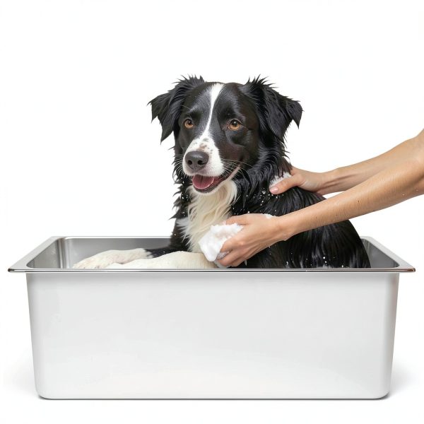 Kirecoo Stainless Steel Cat Litter Box Open Top Easy Clean-7