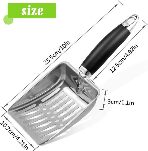 Apidgrowth Cat Litter Scoop Stainless Steel Easy Clean-1