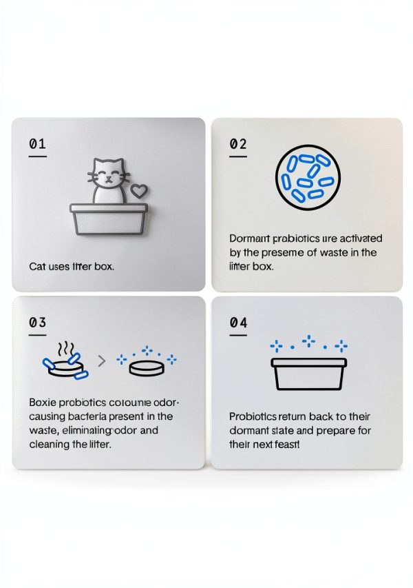 Boxiecat Probiotic Cat Litter Odor Control Dust Free-8