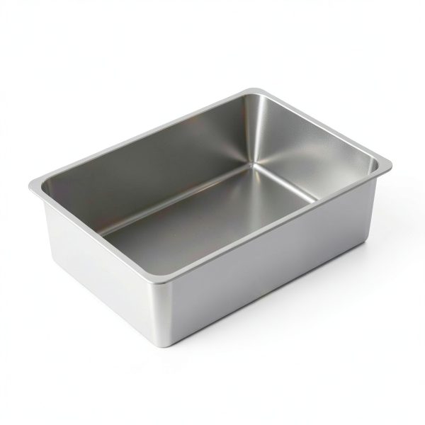 Kirecoo Stainless Steel Cat Litter Box Large Size Easy Clean-1