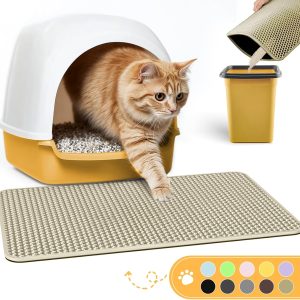 Cat Litter Mat Powools EVA Double‑Layer Design-0