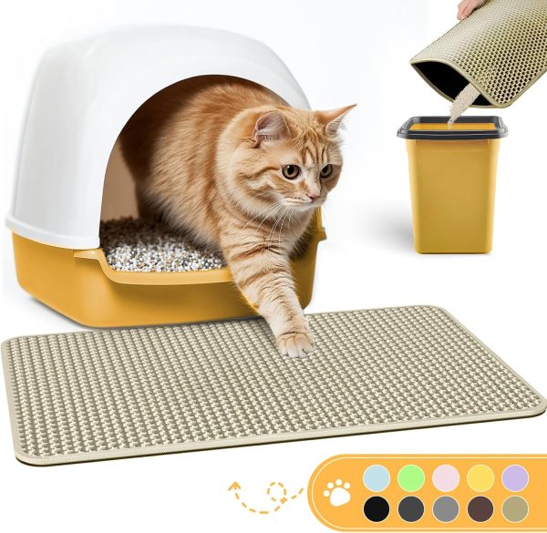 Cat Litter Mat Powools EVA Double‑Layer Design-0