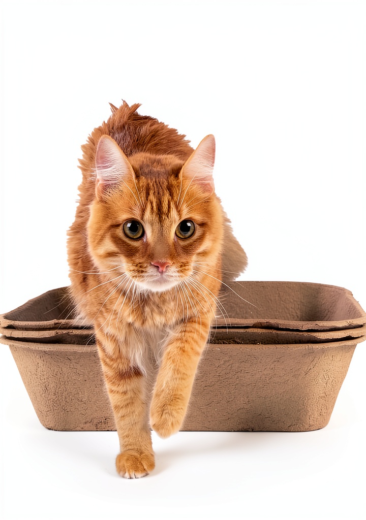 Kitty Sift sifting litter box setup with cat using it