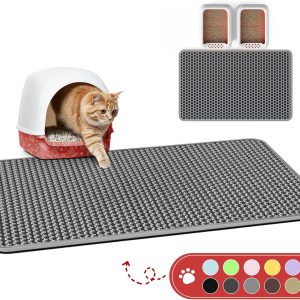 Cat Litter Mat Powools EVA Double Layer Design-0