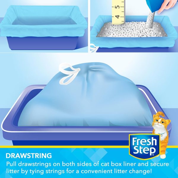 Jumbo Scented Cat Litter Box Liners Pets People Drawstring-2