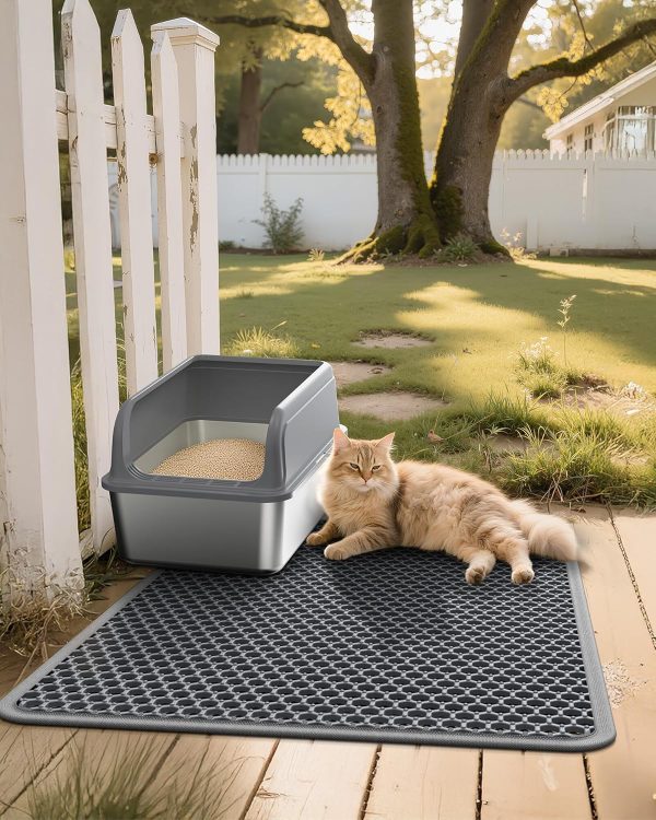 Cat Litter Mat Powools EVA Double Layer Design-6