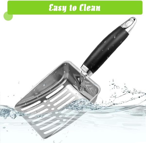 Apidgrowth Cat Litter Scoop Stainless Steel Easy Clean-4