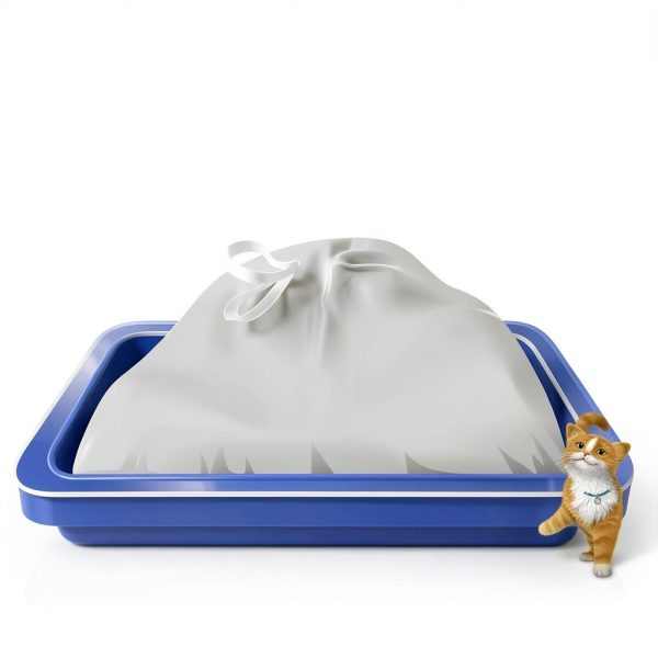 Cat Litter Box Liners Pets+People Heavy Duty Drawstring-2