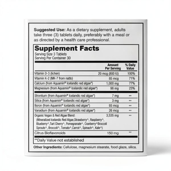 PlantFusion Calcium Magnesium Vegan Bone Formula-5