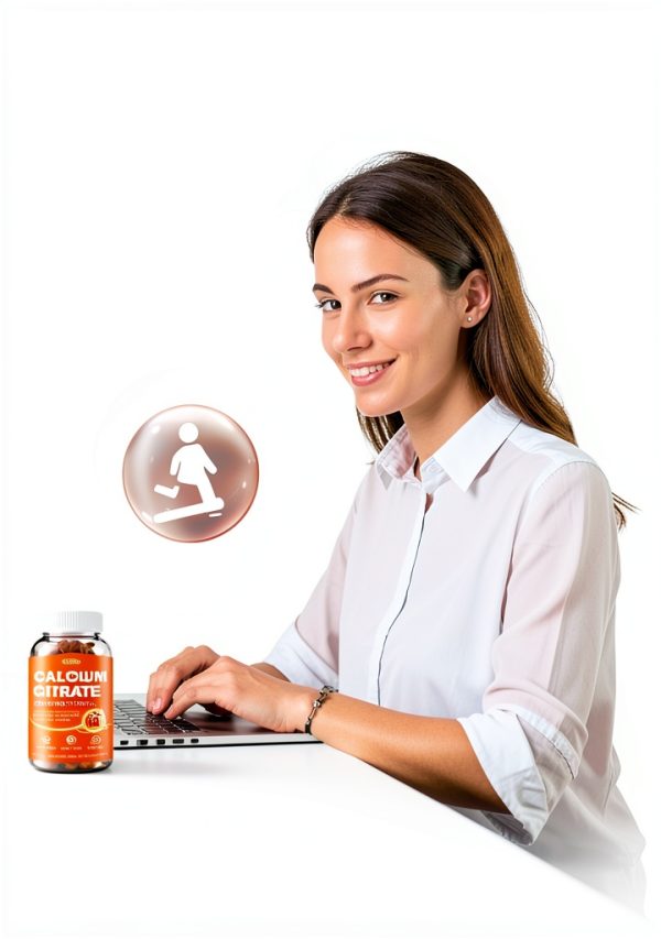 Calcium Citrate Gummies for Women and Men Orange 60 Count-8