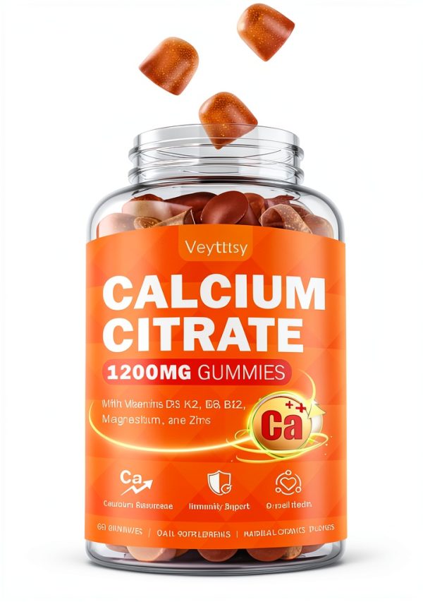 Calcium Citrate Gummies for Women and Men Orange 60 Count-7