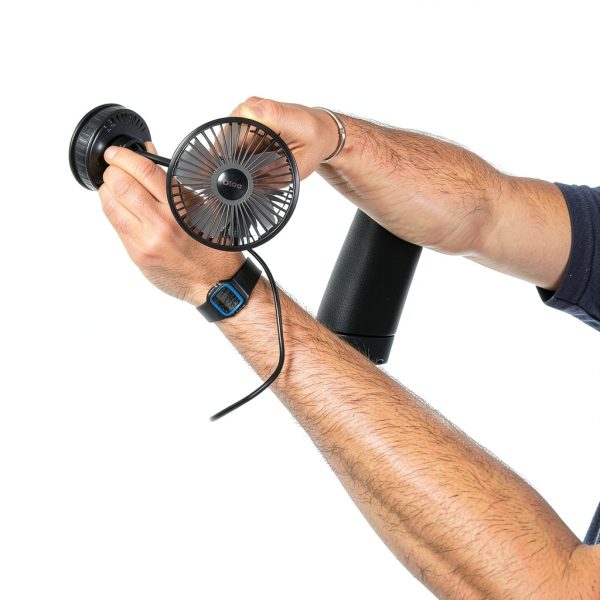 Car Camping Fan Luno USB-C 3 Speed Suction Cup with Flexible Arm-4