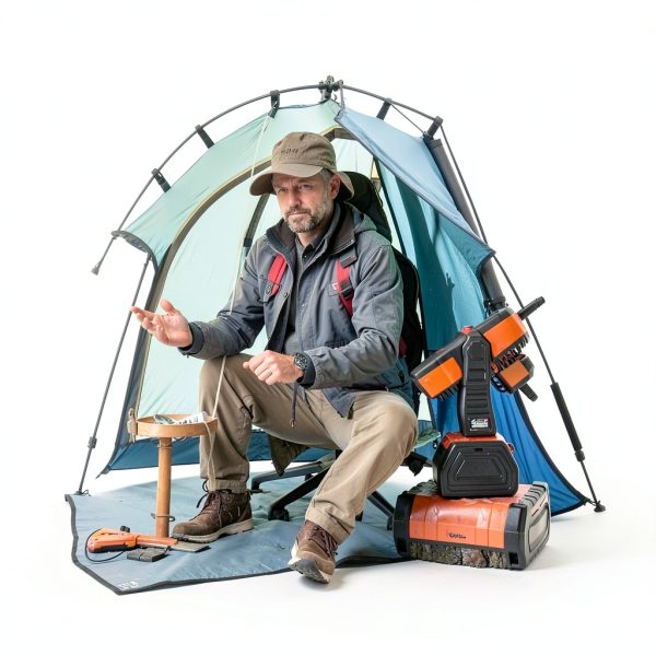 YOGIN Rechargeable 20000mAh Camping Fan with 4 Speeds LED Light-5