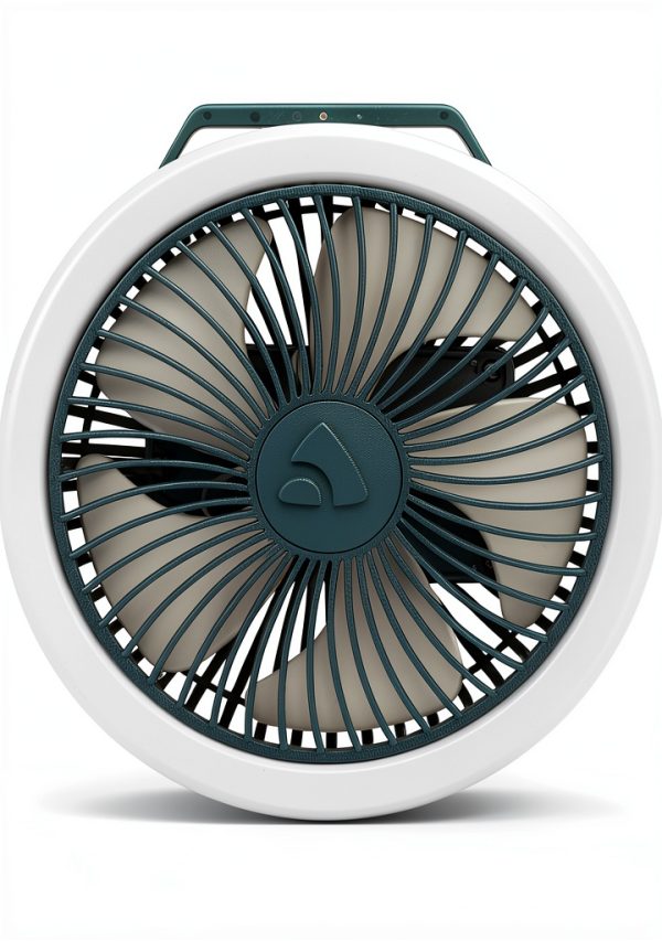 Portable Camping Fan by Coghlan's LED Light USB Rechargeable Quiet-1