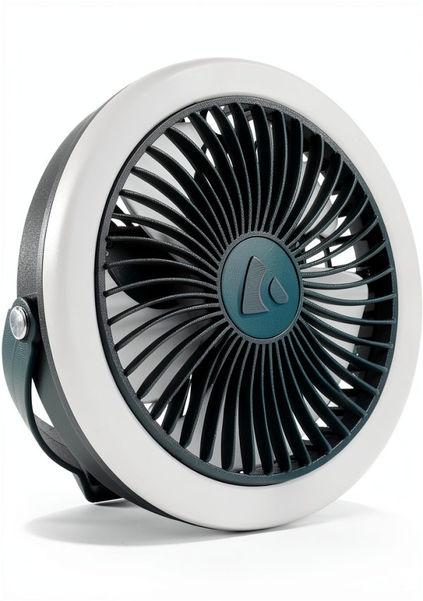 Portable Camping Fan by Coghlan's LED Light USB Rechargeable Quiet-0