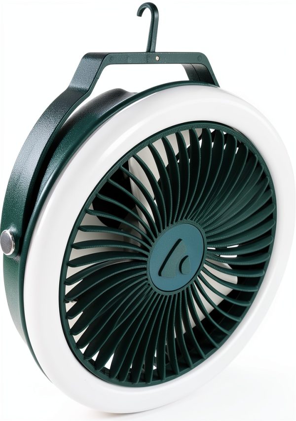 Portable Camping Fan by Coghlan's LED Light USB Rechargeable Quiet-2