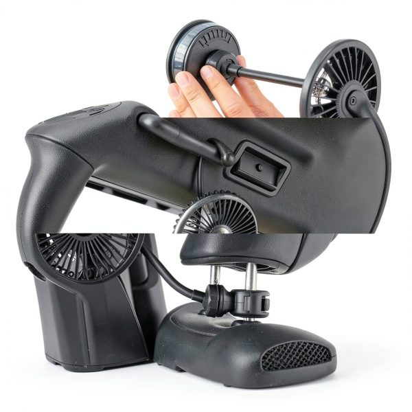 Car Camping Fan Luno USB-C 3 Speed Suction Cup with Flexible Arm-3