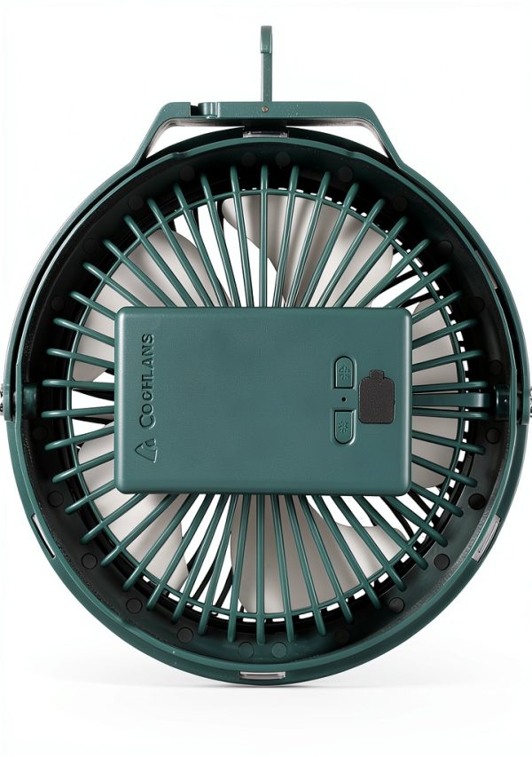 Portable Camping Fan by Coghlan's LED Light USB Rechargeable Quiet-3