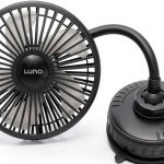 Car Camping Fan Luno USB-C 3 Speed Suction Cup with Flexible Arm-0