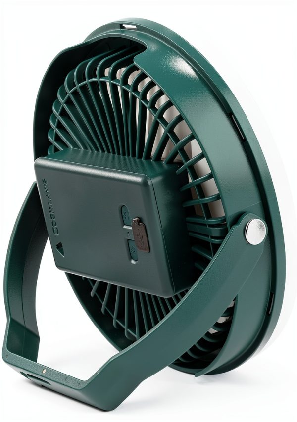 Portable Camping Fan by Coghlan's LED Light USB Rechargeable Quiet-4