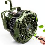 Camping Tent Fan AYAMAYA 7800mAh Rechargeable LED Light Remote-0