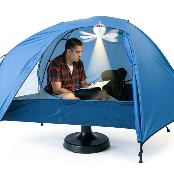 Portable Camping Fan ONXE Hanging Fan Starry Light 3600mAh Battery-5