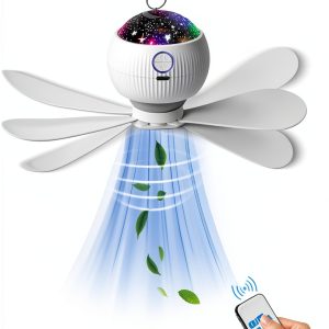 Portable Camping Fan ONXE Hanging Fan Starry Light 3600mAh Battery-0