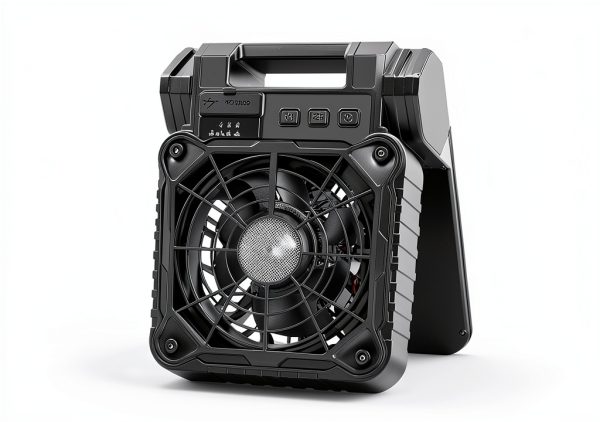 Solar Camping Fan by JINLICTE X99 Black 10400mAh Quiet LED Lantern-7