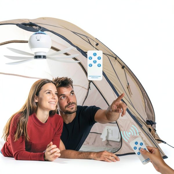 Portable Camping Fan ONXE Hanging Fan Starry Light 3600mAh Battery-1